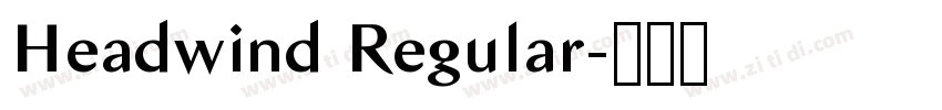 Headwind Regular字体转换